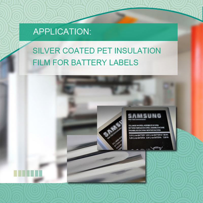 Single Silver Coated Pet Insulation Film for Samsung Mobile Battery