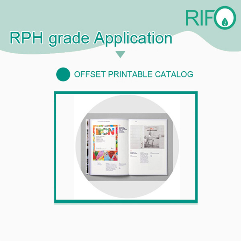 Rph-100 White BOPP Synthetic Paper for Offset Printable Magazine Materials