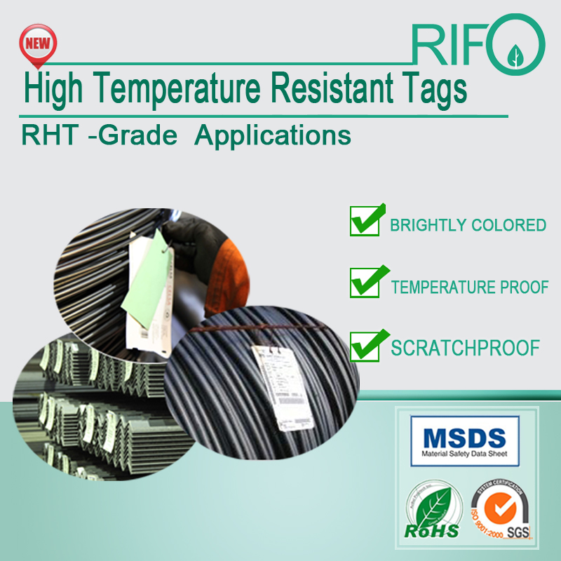 High color saturation,offset/screen/UV printable high temperature resistant tags